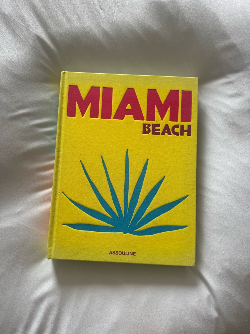 Assouline Miami Beach Bright Yellow Cover with Pink Title